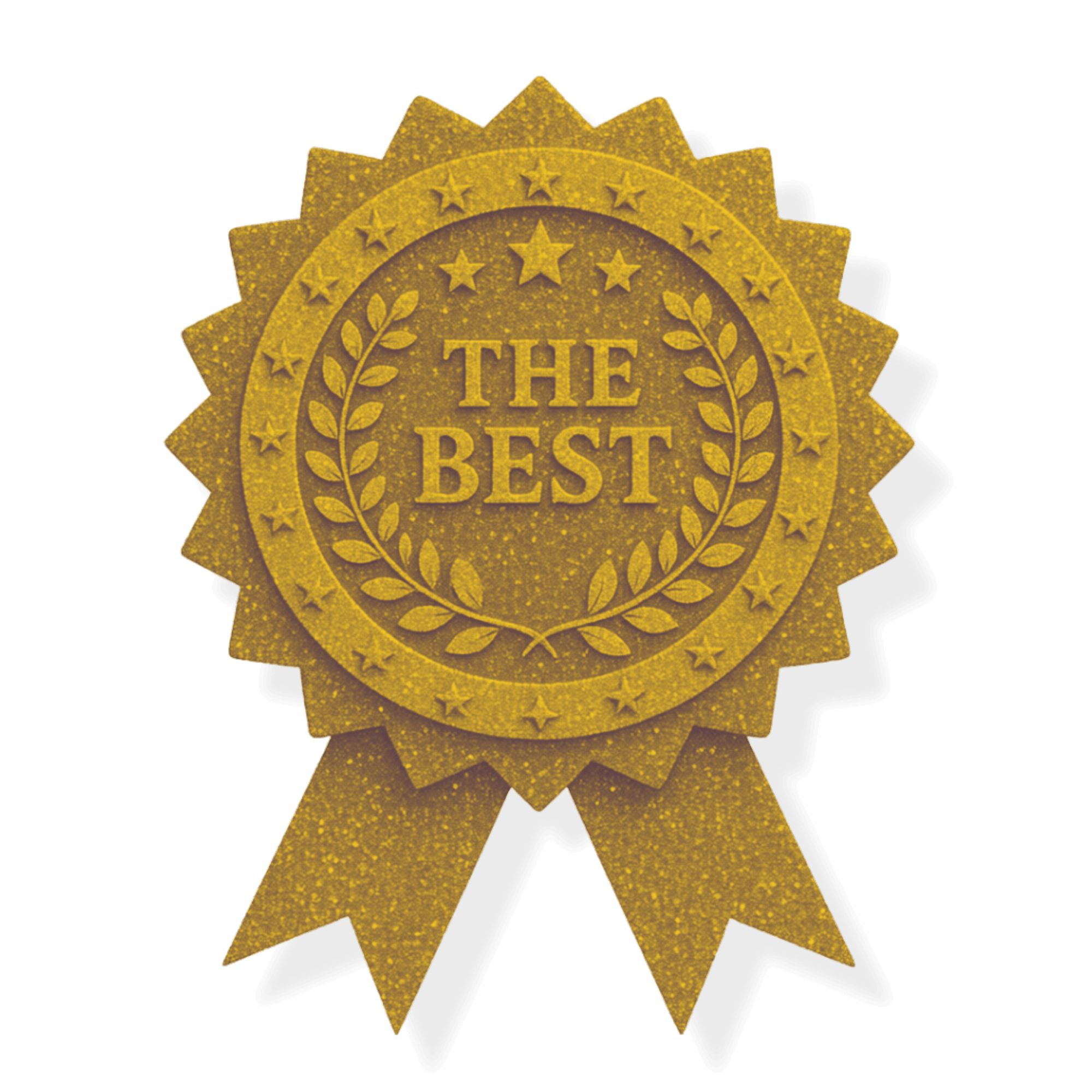 Badge - gold - the best (1)