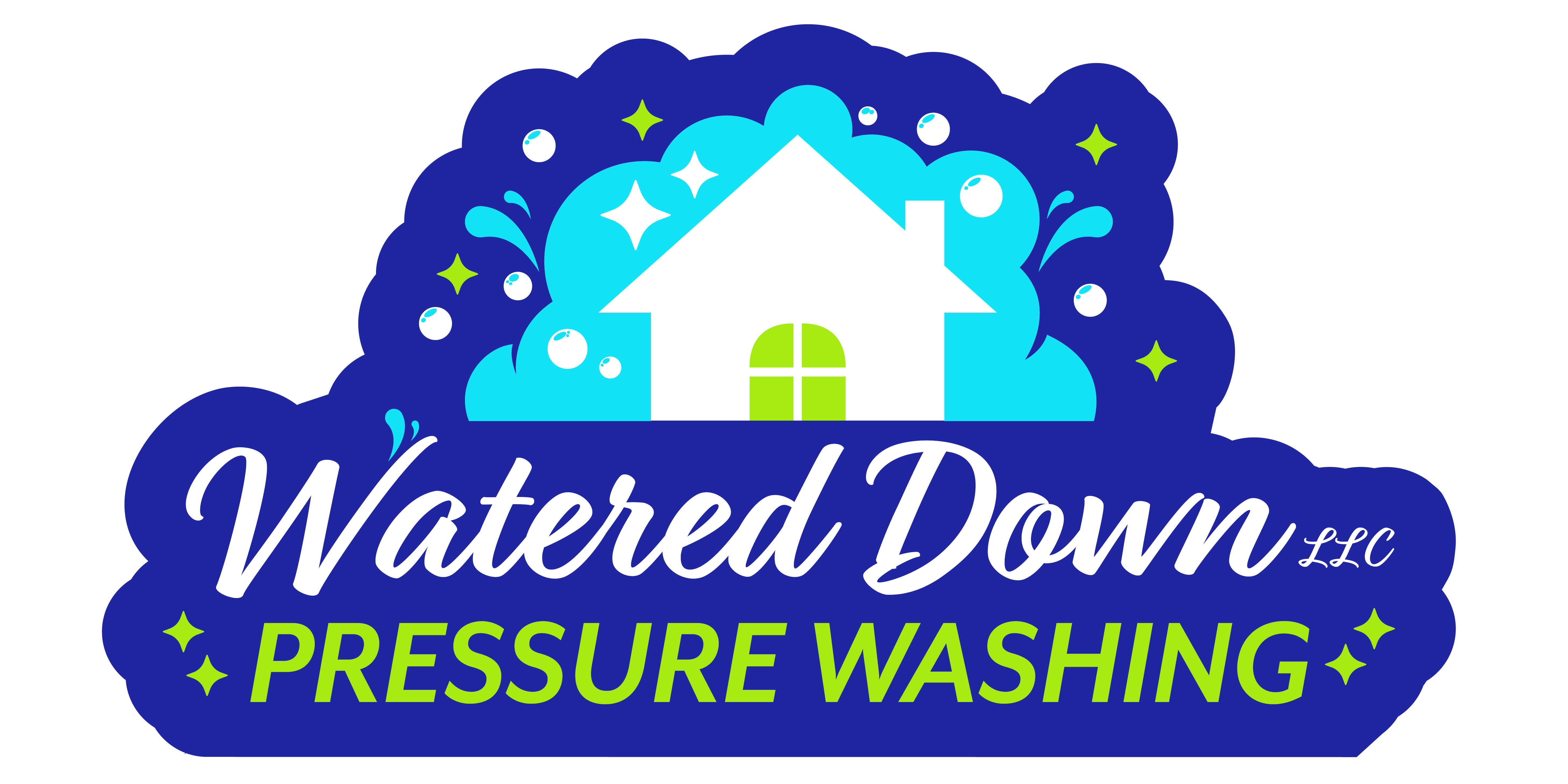 Watered Down Pressure Washing logo
